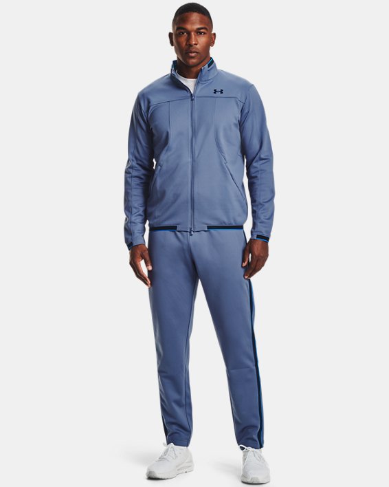 Men's UA RUSH™ Knit Track Jacket, Blue, pdpMainDesktop image number 2